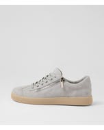 Hina Pale Misty Beige Suede Sneakers