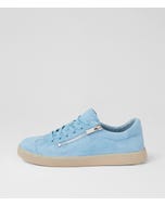 Hina Denim Beige Suede Sneakers