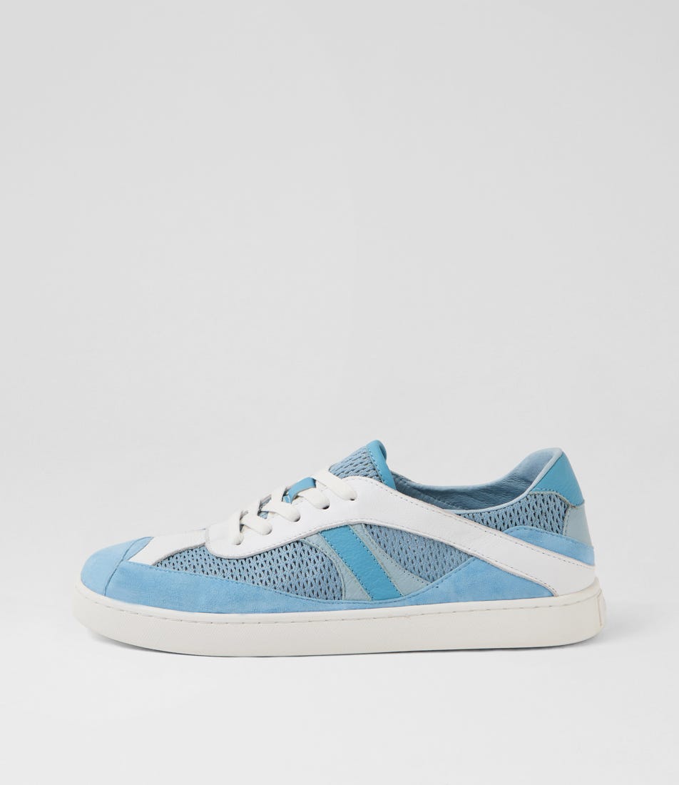 Hye Blue Leather Sneakers