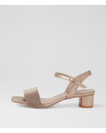 Hanita Champagne Leather Sandals