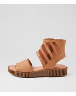 Icrane Dark Tan Leather Sandals
