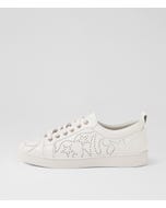 Jonella White Leather Sneakers
