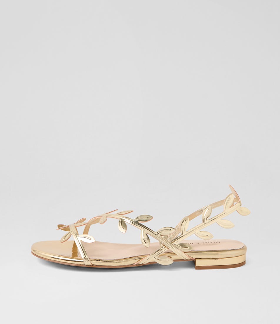 Kimberly Pale Gold Shine Sandals