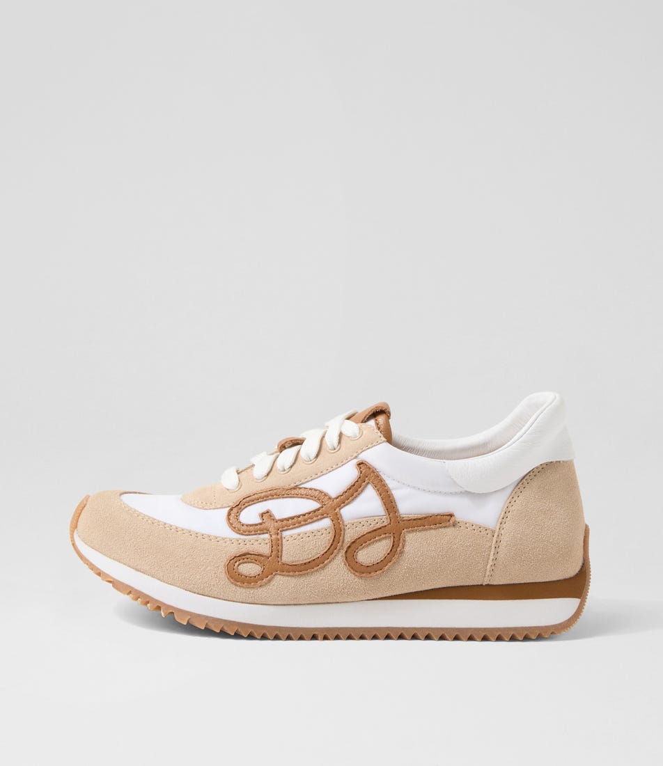 Mecco Latte White Leather Sneakers