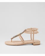 Macy Latte Suede Sandals