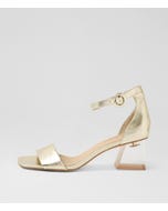 Mirabel Pale Gold Leather Sandals
