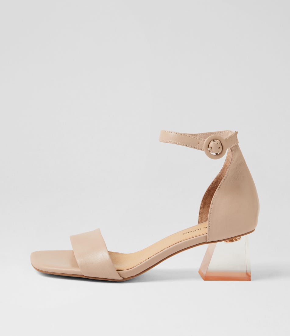Mirabel Nude Leather Sandals