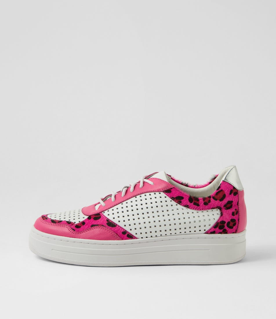 Neriss Fuchsia Leopard Multi Sneakers
