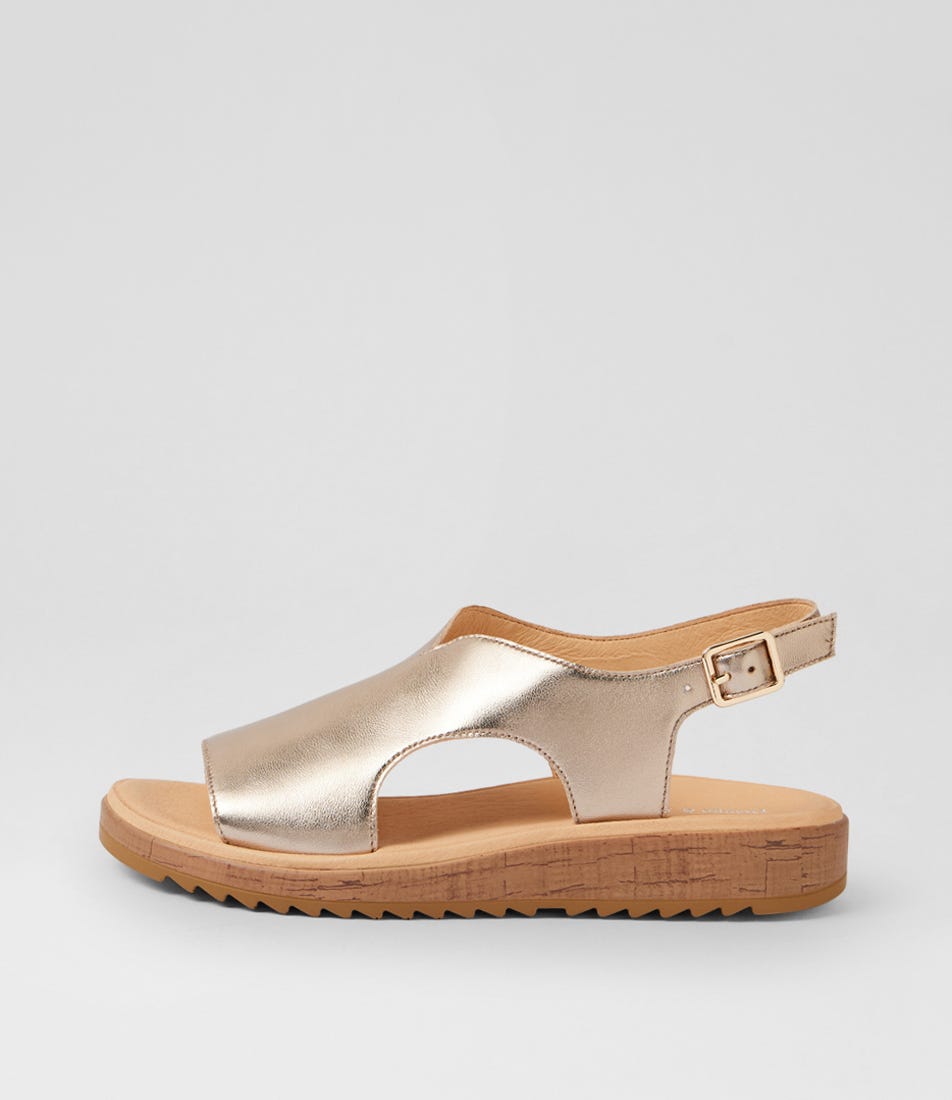 Olingos Champagne Gum Leather Sandals