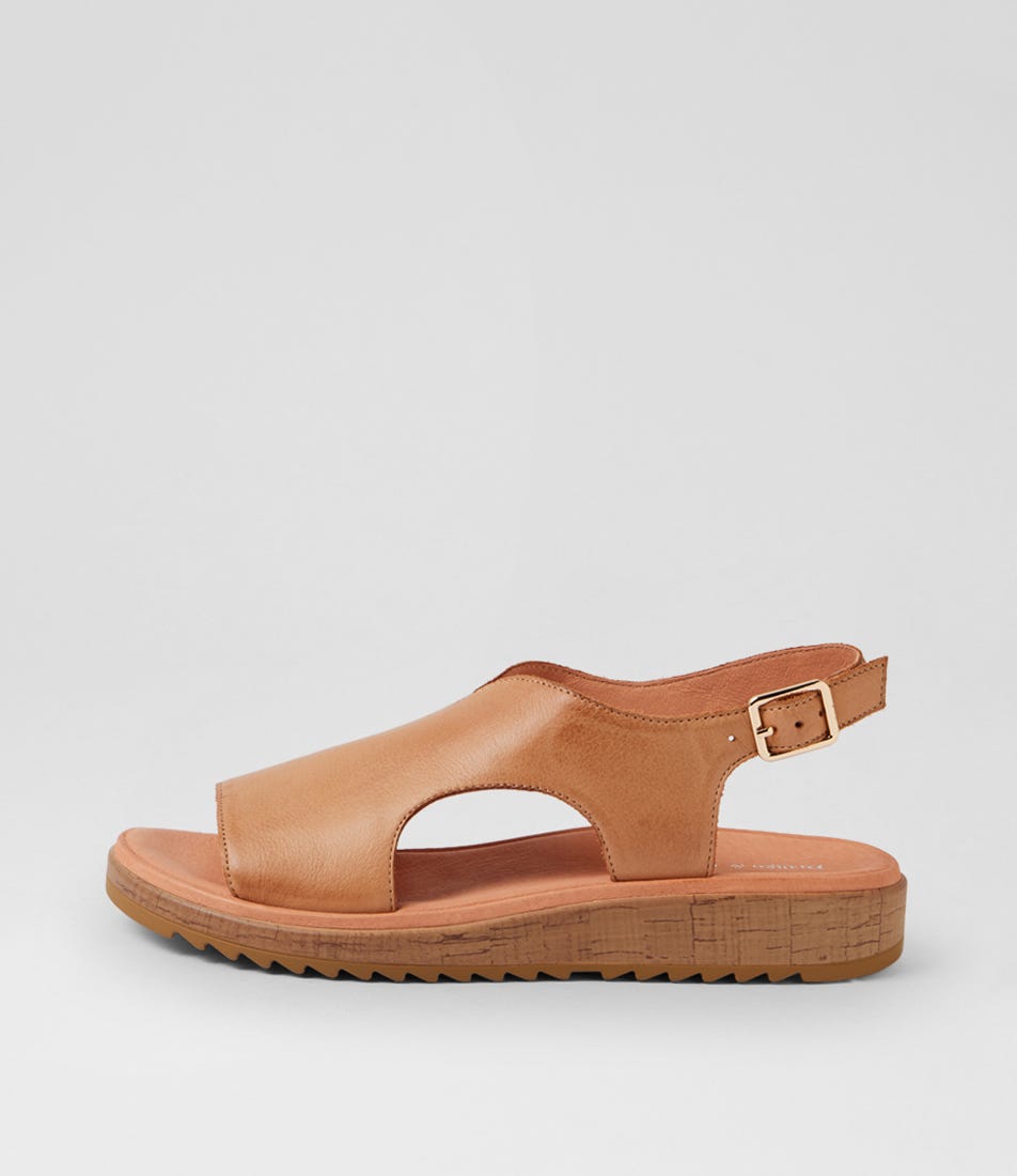 Olingos Dark Tan Gum Leather Sandals