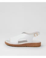 Olingos White Leather Sandals