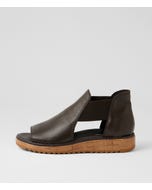 Oddat Choc Gum Leather Sandals