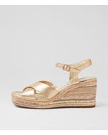 Orgal Gold Leather Sandals