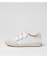 Pelia White Suede Sneakers