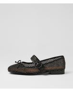 Powerful Black Pewter Multi Flat Shoes