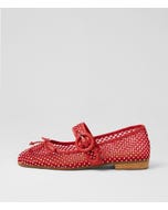 Powerful Red Leather Mary Janes