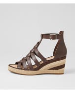 Pelony Choc Multi Leather Wedges