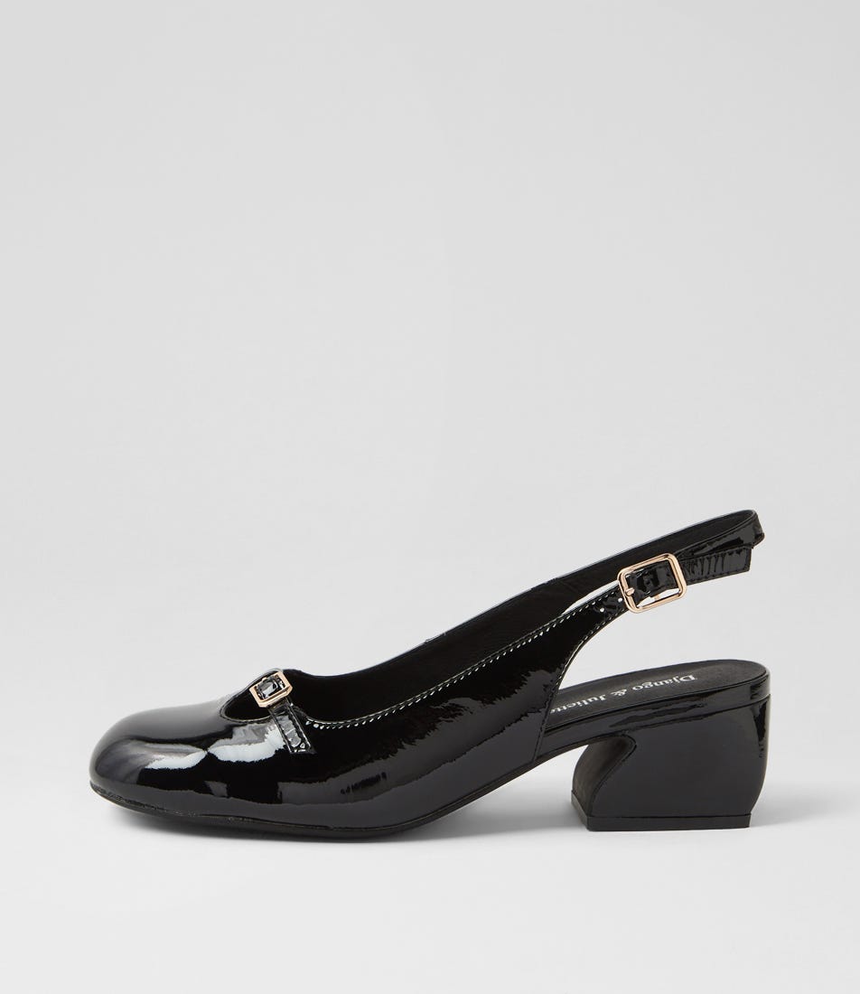 Ruthies Black Patent Leather Heels