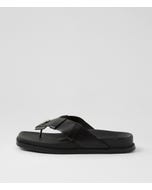 Rook Black Leather Thongs