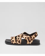 Reve Light Leopard Leather Sandals
