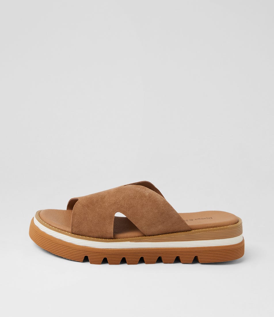 Suki Light Choc Suede Sandals