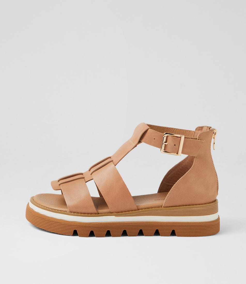 Sloanes Cappuccino Leather Sandals