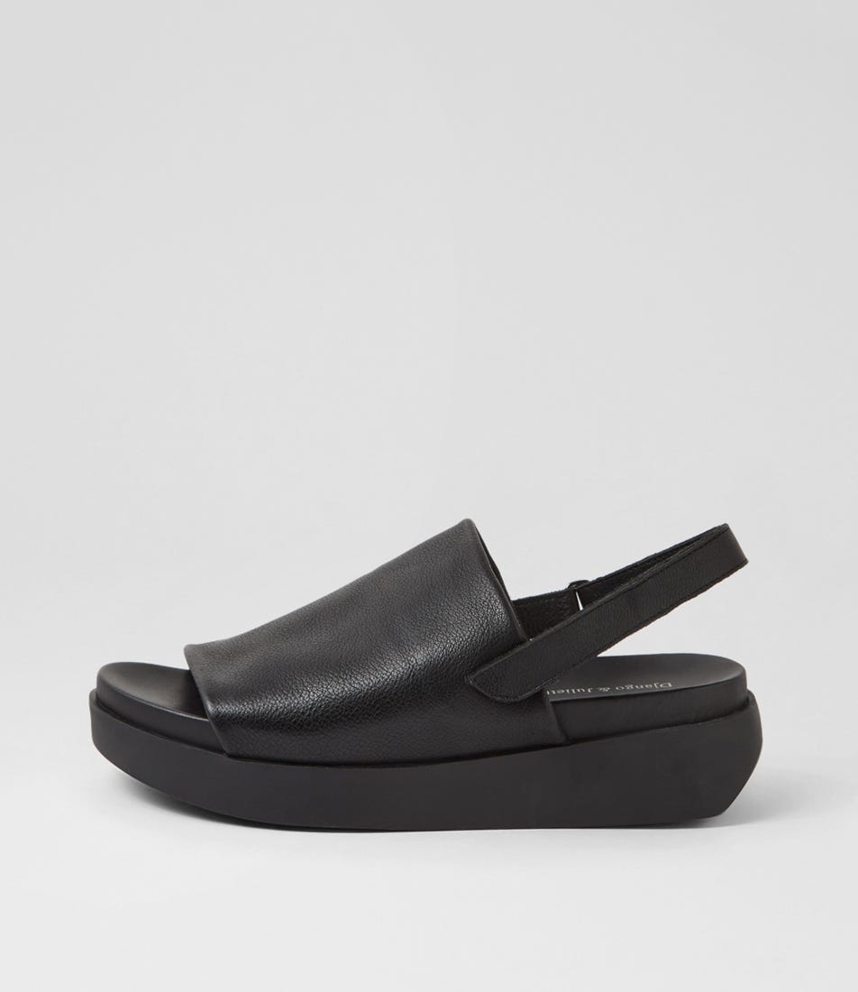 Sonnes Black Black Leather Sandals