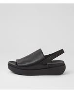Sonnes Black Black Leather Sandals