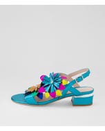 Tabbett Aqua Multi Leather Sandals