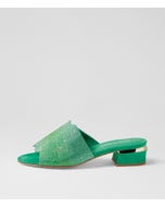 Tonda Green Multi Suede Sandals