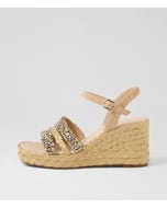 Vallirie Latte Leather Sandals