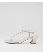 Viona Silver Leather Sandals