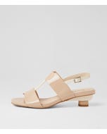 Varnessa Cafe Ivory Patent Leather Sandals