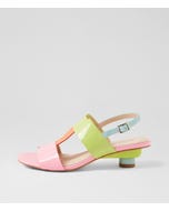 Varnessa Pastel Multi Patent Leather Sandals