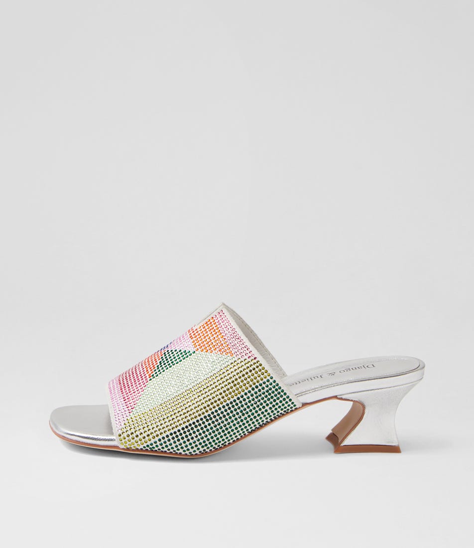 Wenz Silver Multi Sandals