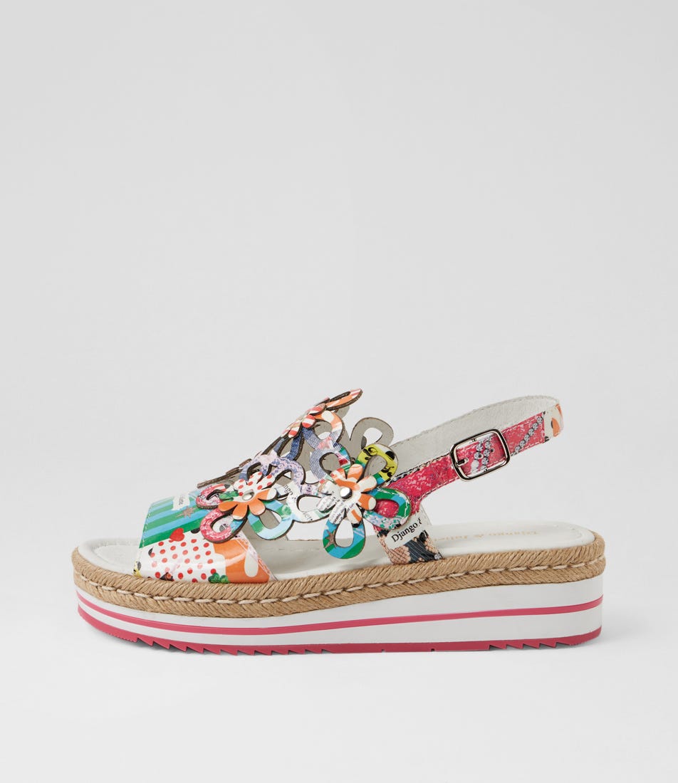 Aldo Collage 2 Print Patent Leather Slides