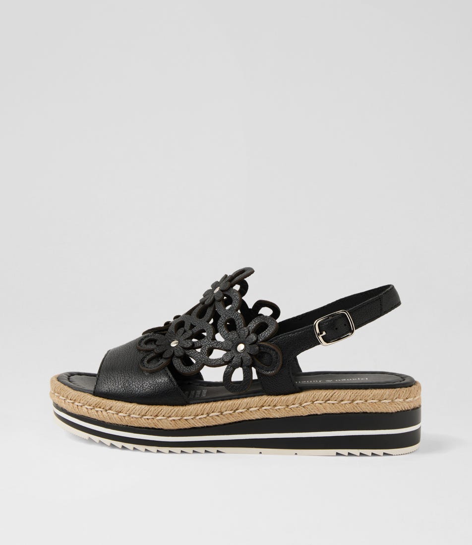 Aldo Black Leather Sandals