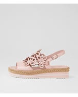 Aldo Pale Pink Leather Slides
