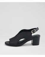 Baileyo Black Leather Sandals