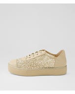 Fryda Nude Leather Mix Sneakers