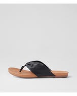 Joysy Navy Leather Thongs