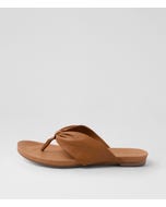 Joysy Dark Tan Leather Thongs
