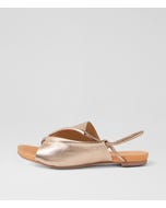Justa Champagne Leather Sandals