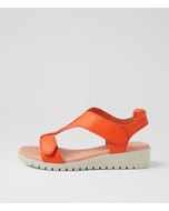 Milagro Orange Almond Leather Sandals