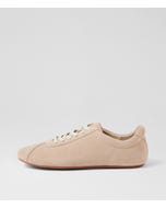 Bookier Beige Suede Lace Up Flats