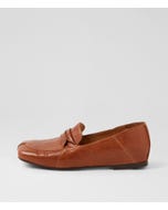 Adonai Cognac Polish Leather Loafers
