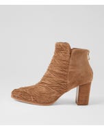Amparo Light Choc Natural Suede Ankle Boots