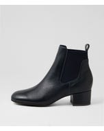 Boswel Navy Leather Chelsea Boots
