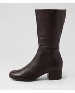 Bijous Choc Leather Calf Boots