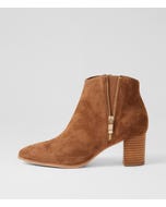 Bentonn Nutmeg Natural Suede Ankle Boots